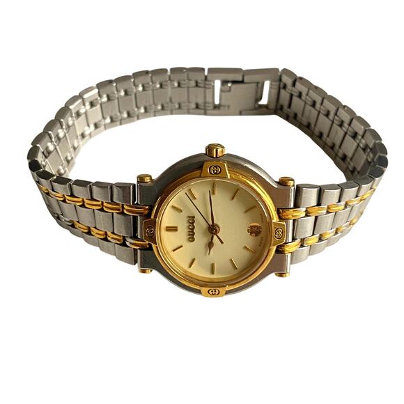 Authentic Gucci Women's Two-Tone Stainless Steel 25mm Watch - Picture 1 of 16